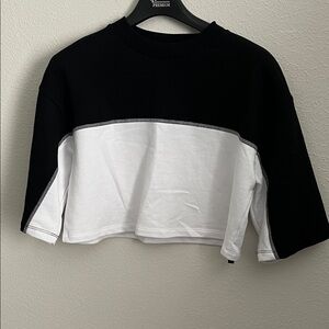 ASOS Black and White Crop Top